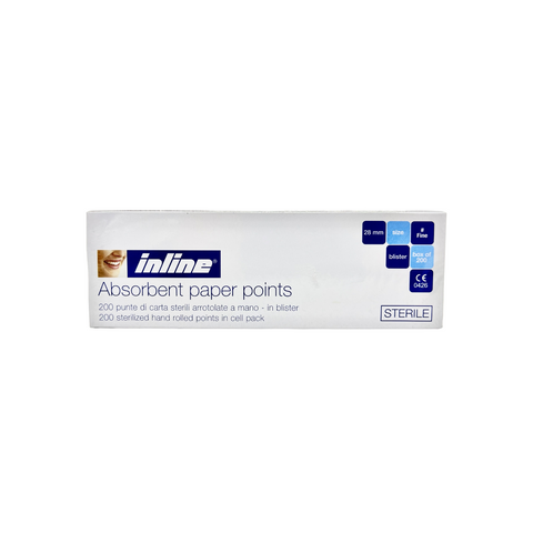 Punte Carta Assorbenti in Blister Sterile Inline - Dental Hunter